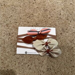Addie + Elle Neutral Bow Headband Set